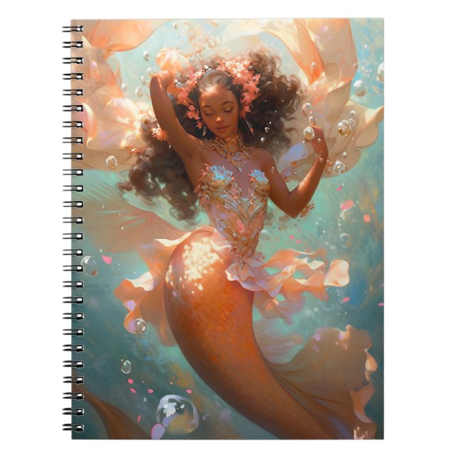 Black Princess Fantasy Art Anteckningsbok (Framsidan)