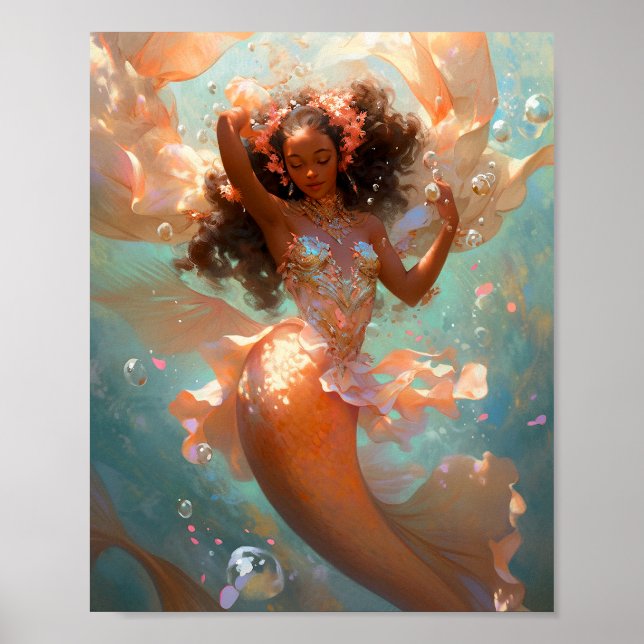 Black Princess Fantasy Art Poster (Framsidan)