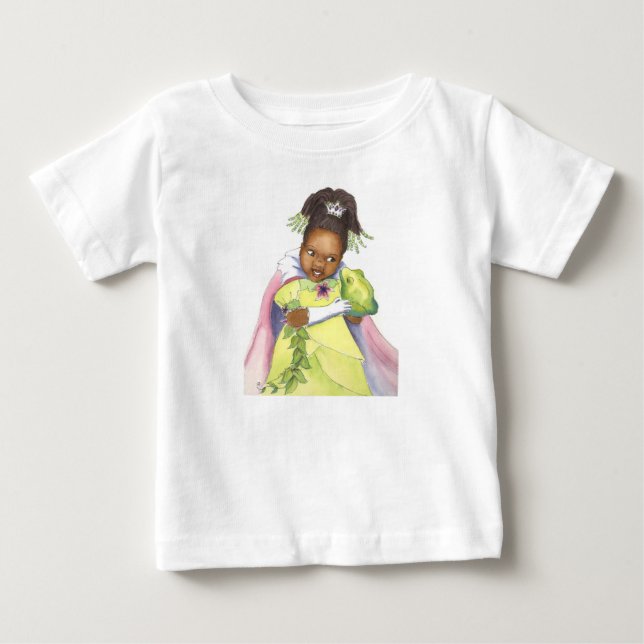 Black Princess & Frog småbarn-tshirt T-shirt (Framsida)