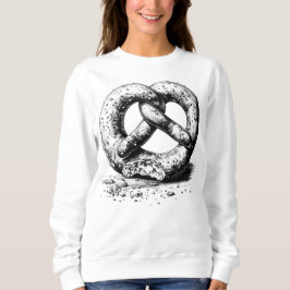 Black Print Plain Sketchy Pretzel T Shirt