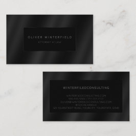 Black professionell elegant, modern advokat visitkort