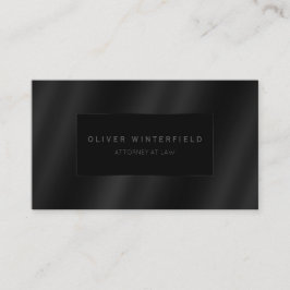 Black professionell elegant, modern advokat visitkort