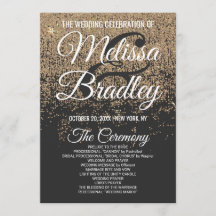 Black Programme guld Glitter Sparkles