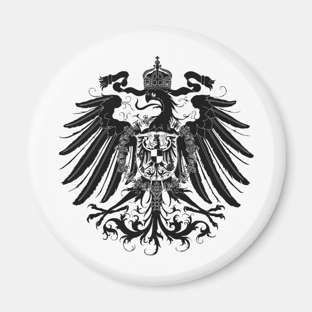 Black Prussian Eagle Magnet (Framsidan)