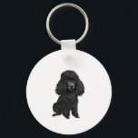 Black Pudel (#3) Nyckelring<br><div class="desc">Svarta Leksak eller Miniature Pudel ger - bara hund,  ingen bakgrund. Perfekta. Du kan använda knappen "Anpassa" om du vill lägga till en egen bakgrund eller text. Hitta unika Pudel-utformningar,  inklusive julhälsningskort och prydnadsföremål på: DogArtGifts.com</div>