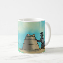 Black Pudel med Sandcastle Kaffemugg