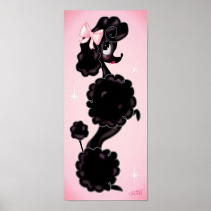 BLACK PUDEL SITTA POSTER