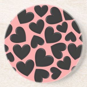 Black Puffy Hearts Underlägg