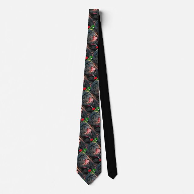 Black Pug Hund Slips (Framsida)