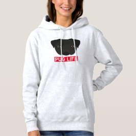 Black Pug Life Hoodie T Shirt