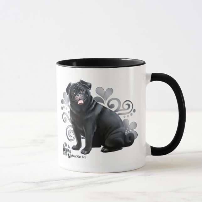 Black Pug Mugg (Höger)