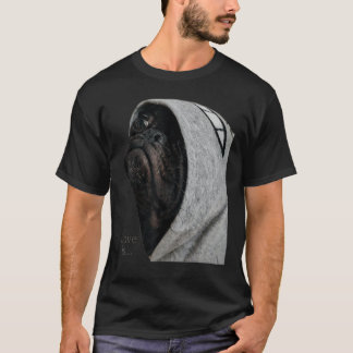 Black Pug Shirt Women Manar Pug Mamma Pappa Life T