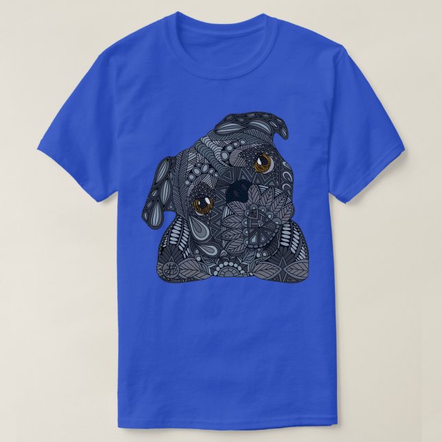 Black Pug T Shirt (Design framsida)