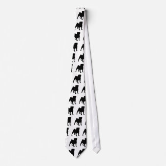Black Pug Tie 2 Slips
