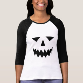 Black Pumpkin Ansikte Raglan T-Shirt