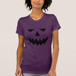 Black Pumpkin Ansikte T-Shirt