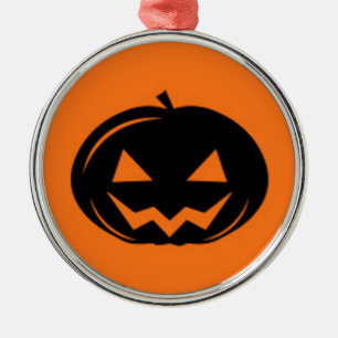 Black Pumpkin Julgransprydnad Metall