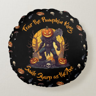 🖤 Black Pumpkin Kung Dekorativ kudde 🎃