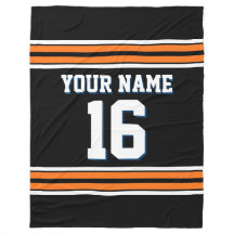 Black Pumpkin Orange White Sports Jersey