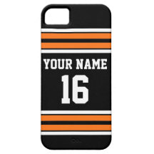 Black Pumpkn Orange Team Jersey Anpassningsbar Num