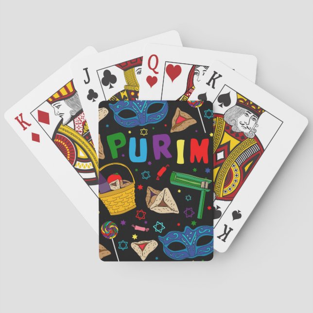 Black Purim-kort Casinokort (Baksidan)
