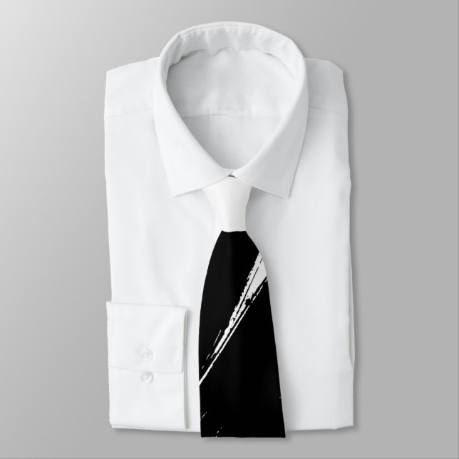 Black Push Modern White Background #2 Slips (Bunden)