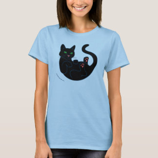 Black Pussy Cat Tee Shirt