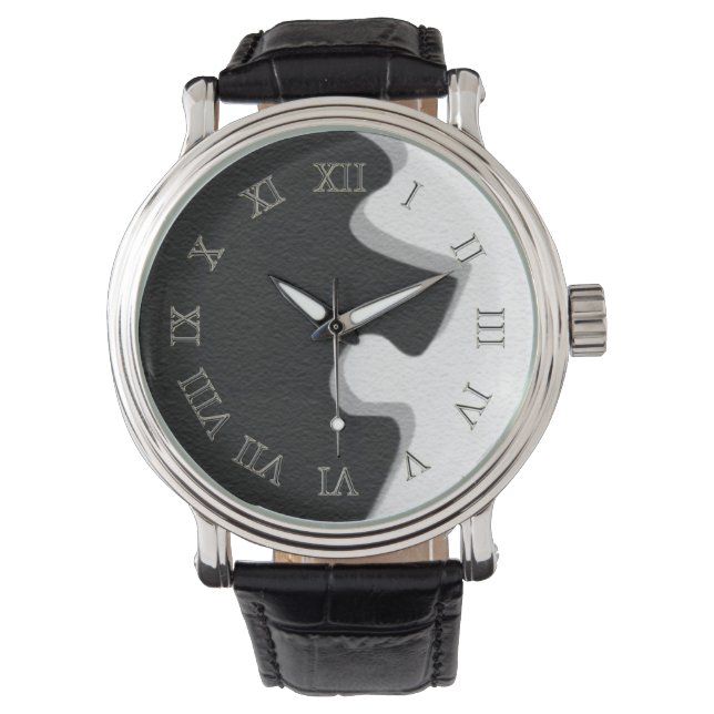Black Puzzle Biet Watch Armbandsur (Framsida)