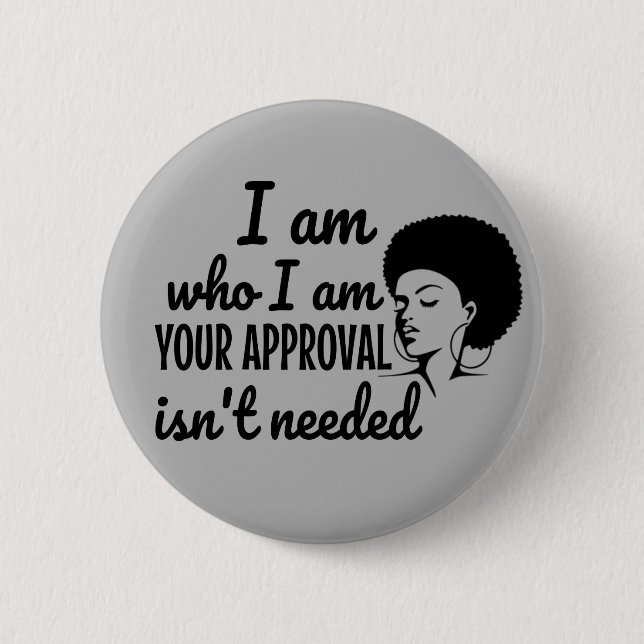 Black Queen Afro African American Knapp (Framsida)