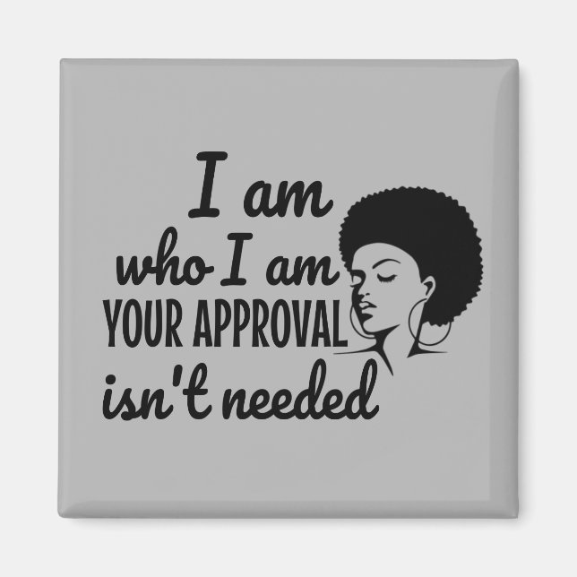 Black Queen Afro African American Magnet (Framsidan)