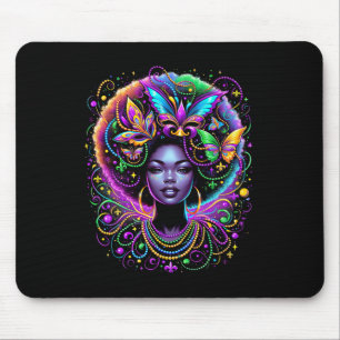 Black Queen Afro African Butterfly Pärlor Mask Mar Musmatta