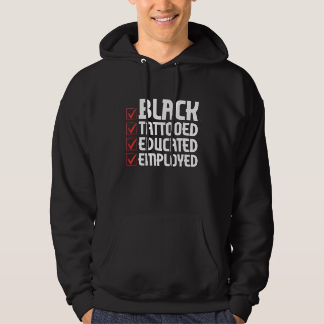 Black Queen Afro Black History Month African Ameri Hoodie (Framsida)