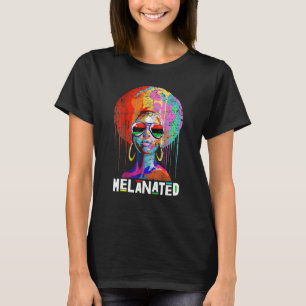 Black Queen Afro Melanin Art African American Stro T Shirt