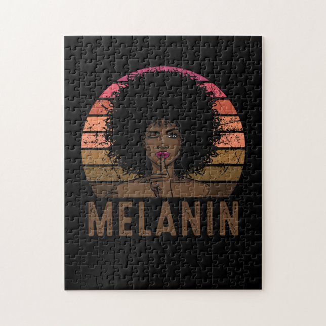Black Queen Afro Melanin Pussel (Vertikal)