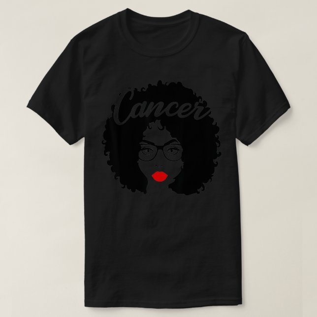 Black Queen Birthday Gift Red Lips Afro Diva Cance T Shirt (Design framsida)