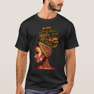 Black Queen Black Woman Afro Natural Hair African T Shirt