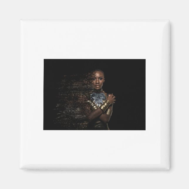 Black Queen Dispersion Sticker Magnet (Framsidan)