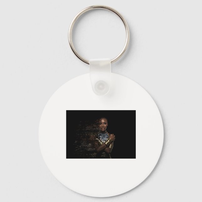 Black Queen Dispersion Sticker Nyckelring (Framsida)