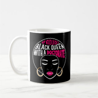 Black Queen Doktor Doktorat Degree Studenten E Kaffemugg