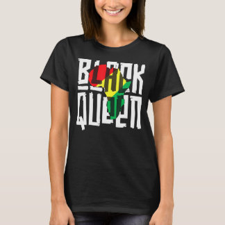 Black Queen for Women Girls History Month Afrika_1 T Shirt
