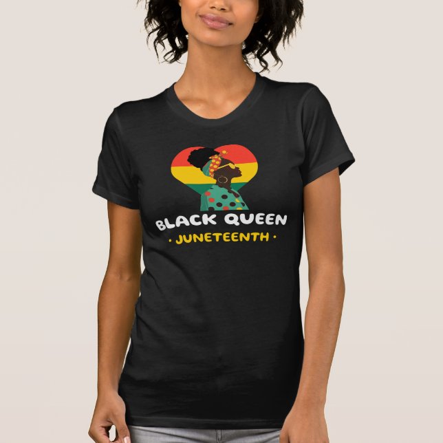 Black Queen Junetelfte T Shirt (Framsida)
