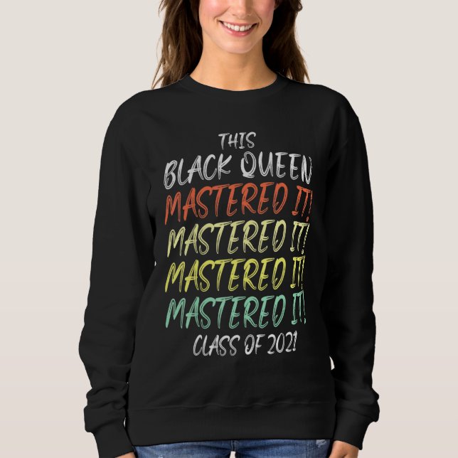 Black Queen Masters Studenten 30 T Shirt (Framsida)
