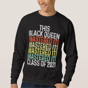 Black Queen Masters Studenten 36 Lång Ärmad Tröja