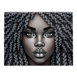 Black Queen Melanin Afrocentric Sista Dreads Locs Kalender