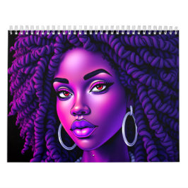 Black Queen Melanin Afrocentric Sista Dreads Locs Kalender