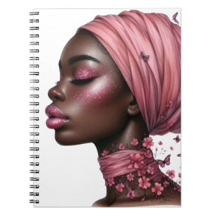 Black Queen melanin sista födelsedagen kärlek Anteckningsbok