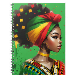 Black Queen melanin sista magiska bruna hudflickor Anteckningsbok