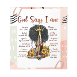 Black Queen Melanin Woman Brown Skin Sista Magic Anteckningsblock