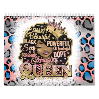 Black Queen Melanin Woman Brown Skin Sista Magic Kalender
