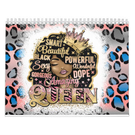 Black Queen Melanin Woman Brown Skin Sista Magic Kalender